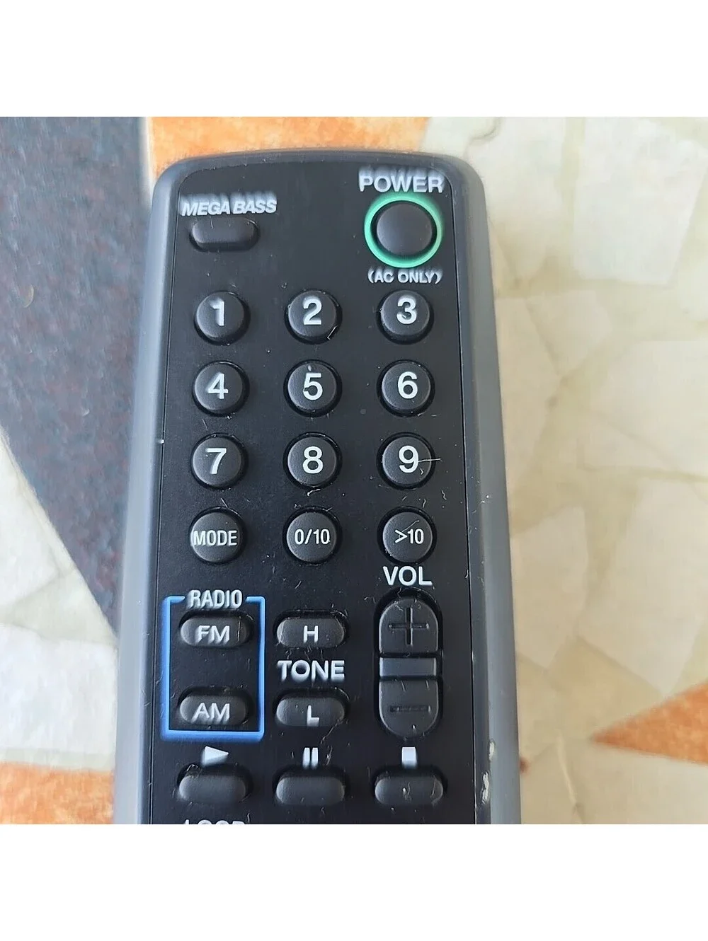 SONY RMT-CV25A Remote Control OEM for CFD-V25 CD Radio Cassette No Battery Cover
